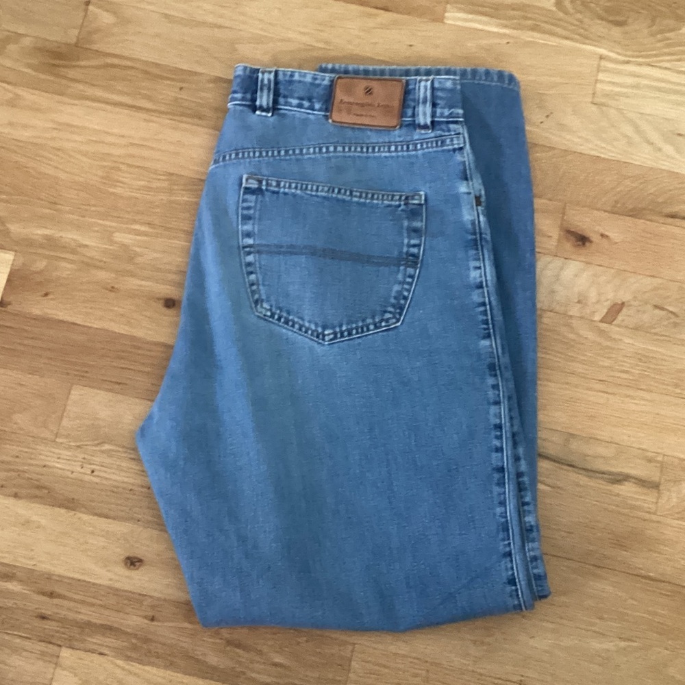 Ermenegildo Zegna Light Blue Relaxed Jeans.  Size 36